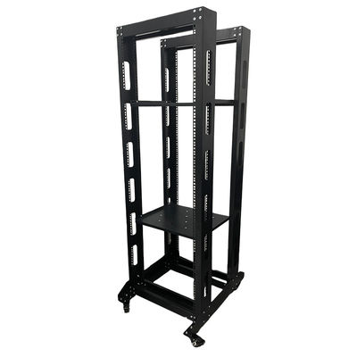 6U Heavy Duty 4 Post Open Frame Server Rack для видеонаблюдения и организации наружной сети