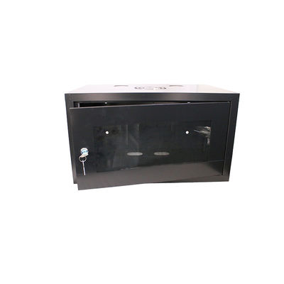 OEM-сервер Черная холоднокатаная сталь 6U 9U 12U 15U 18U 22U 27U Стенные сетевые шкафы со стеклянной дверью