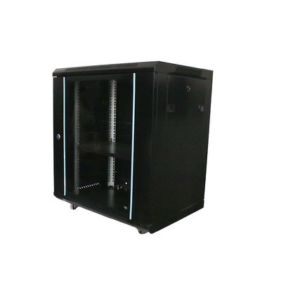 Серверная комната Стенная установка Сетевой шкаф с охлаждением и закаленным стеклянным корпусом