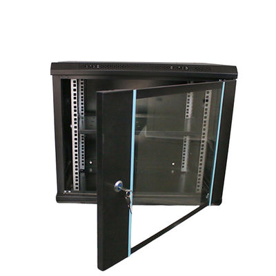9U Server Rack Cabinet изготовлен из холоднокатаной стали SPCC для офисной сети