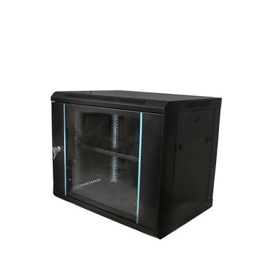 9U Server Rack Cabinet изготовлен из холоднокатаной стали SPCC для офисной сети