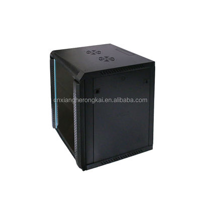 Холоднокатаная сталь 19 дюймовая стойка для серверов Сетевые шкафы в черном цвете